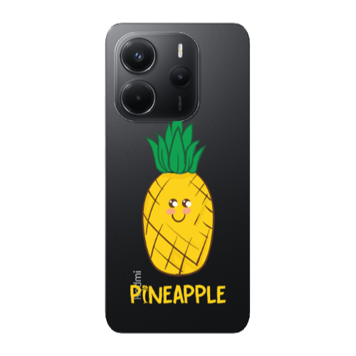 Xiaomi Redmi Note 14 Pineapple Transparent Silicone TPU Θήκη