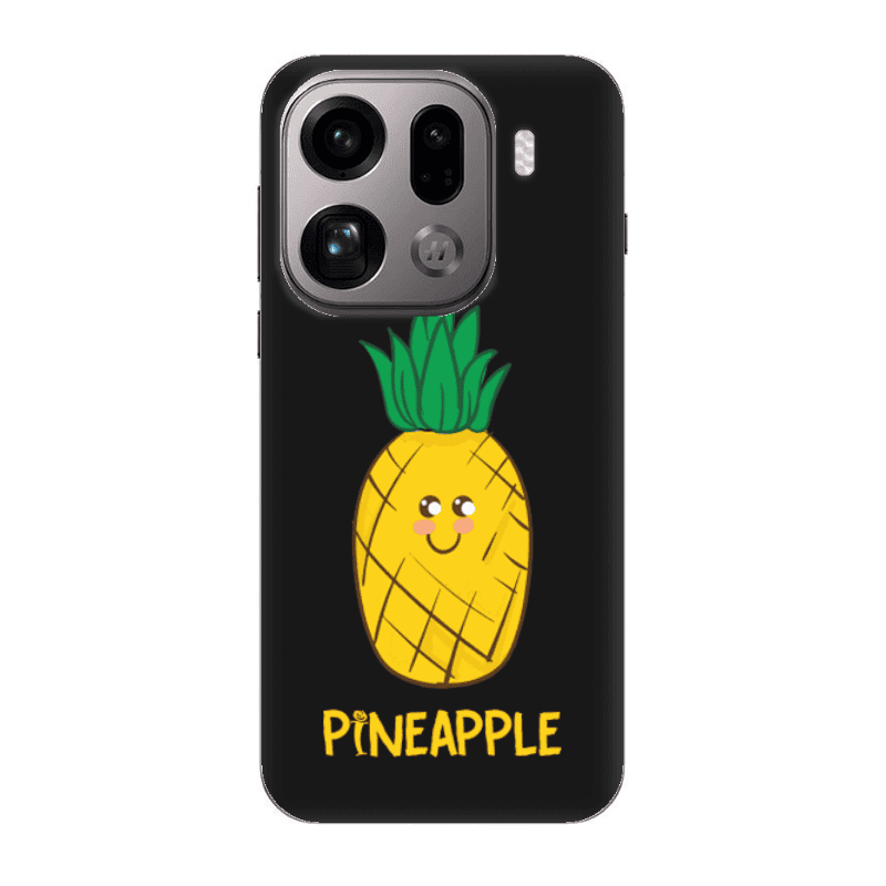 Oppo Find X9 Pro Pineapple Black Colored Silicone TPU Θήκη