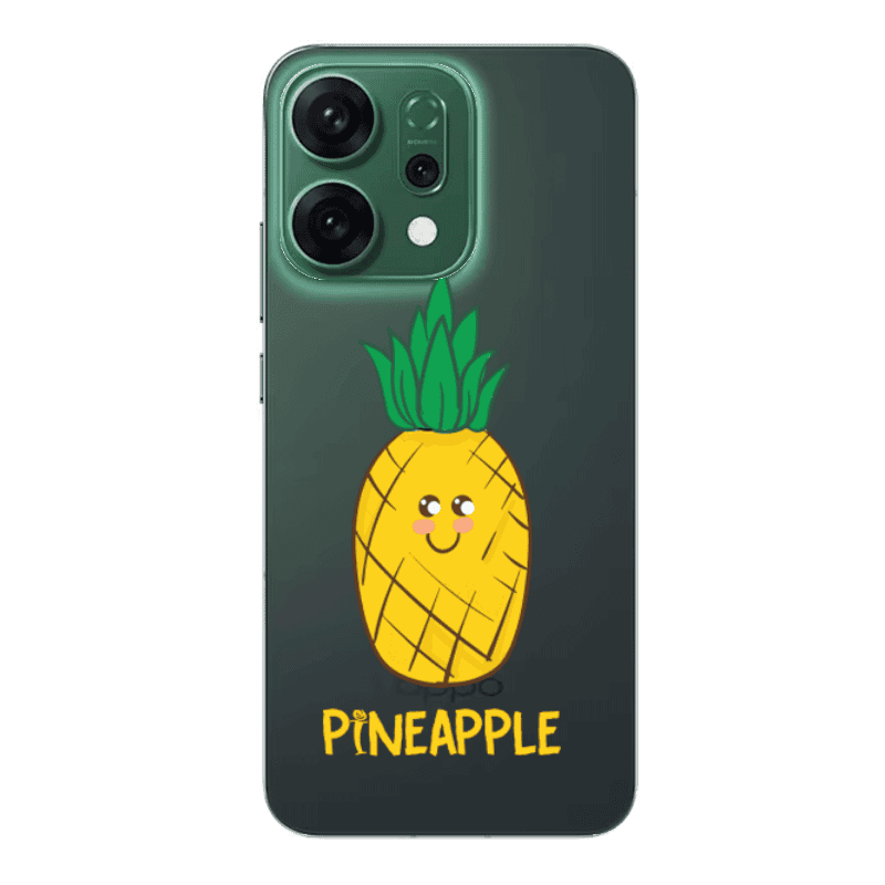 Oppo RENO 14 Pineapple Transparent Silicone TPU Θήκη