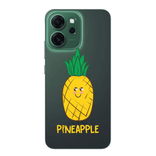 Oppo 14 F Pineapple Transparent Silicone TPU Θήκη