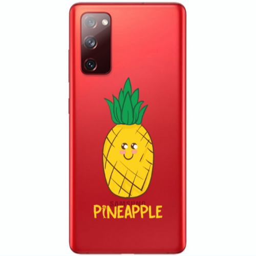 Samsung S20 FE Pineapple Transparent Silicone TPU Θήκη