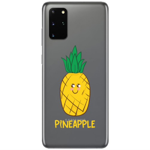 Samsung S20 Plus Pineapple Transparent Silicone TPU Θήκη