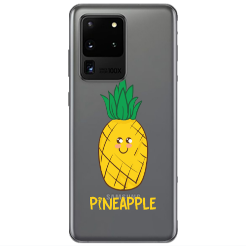 Samsung S20 Ultra Pineapple Transparent Silicone TPU Θήκη