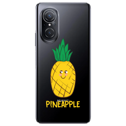 Huawei Nova 9 SE Pineapple Transparent Silicone TPU Θήκη