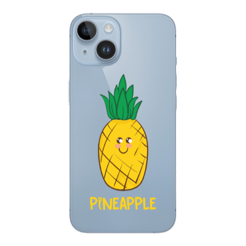 Apple iPhone 14 Plus Pineapple Transparent Silicone TPU Θήκη