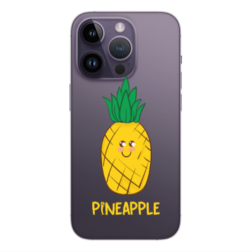 Apple iPhone 14 Pro  Pineapple Transparent Silicone TPU Θήκη