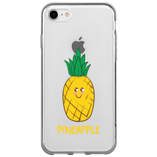 Apple iPhone 7 Pineapple Transparent Silicone TPU Θήκη