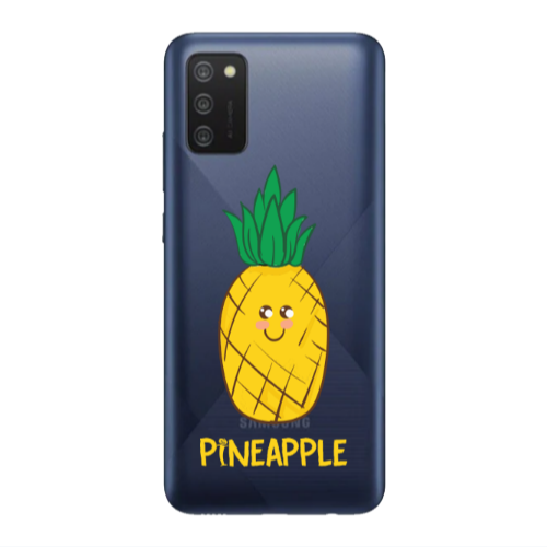 Samsung A03S Pineapple Transparent Silicone TPU Θήκη
