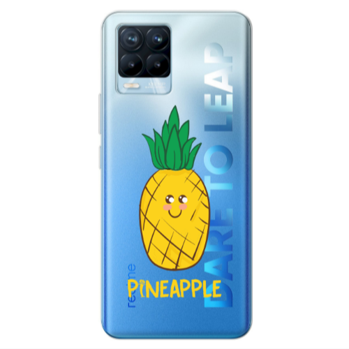 Realme 8 Pro Pineapple Transparent Silicone TPU Θήκη