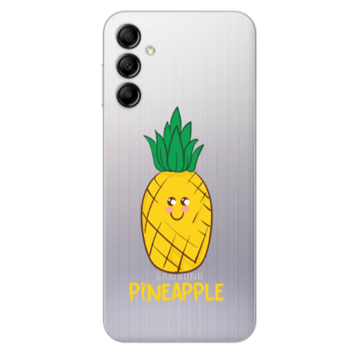 Samsung A14 5G Pineapple Transparent Silicone TPU Θήκη