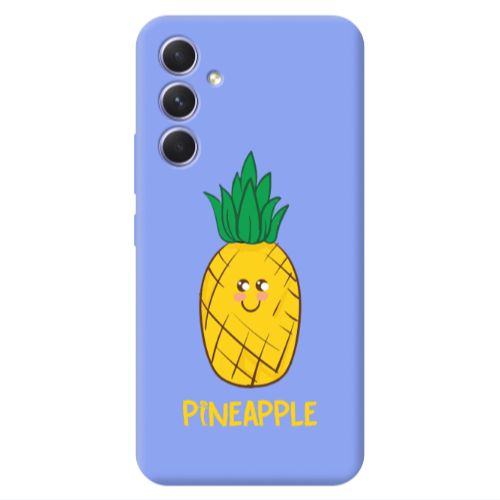 Samsung A54 Pineapple Light Purple Colored Silicone TPU Θήκη
