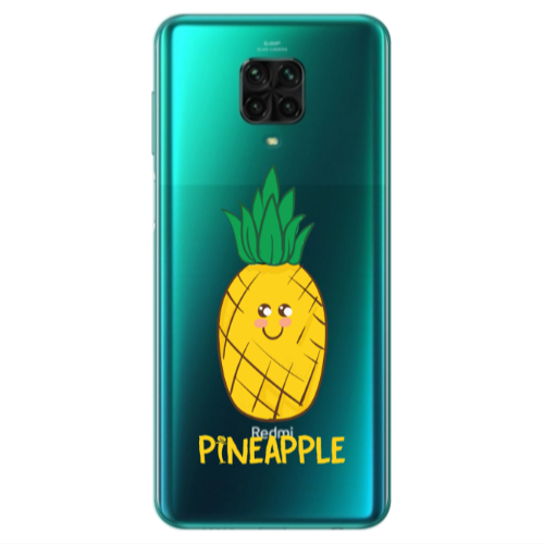 Xiaomi Redmi Note 9S Pineapple Transparent Silicone TPU Θήκη