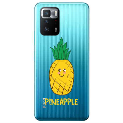 Xiaomi Poco X3 GT Pineapple Transparent Silicone TPU Θήκη