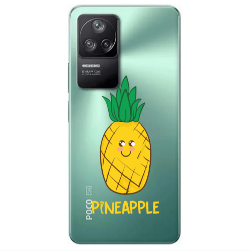Xiaomi Poco F4 Pineapple Transparent Silicone TPU Θήκη