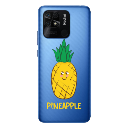 Xiaomi Poco C40 Pineapple Transparent Silicone TPU Θήκη