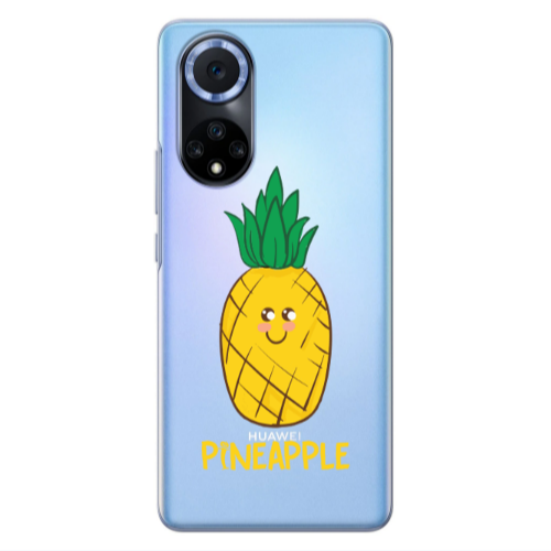 Huawei Nova 9 Pineapple Transparent Silicone TPU Θήκη