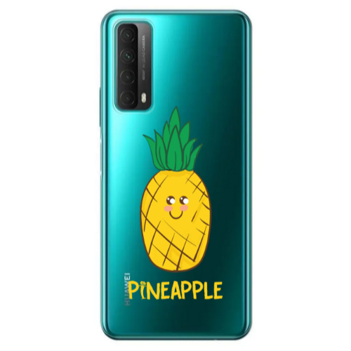 Huawei P Smart 2021 Pineapple Transparent Silicone TPU Θήκη