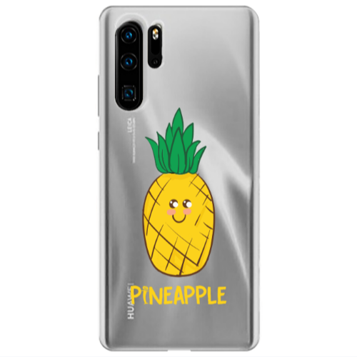Huawei P30 Pro Pineapple Transparent Silicone TPU Θήκη