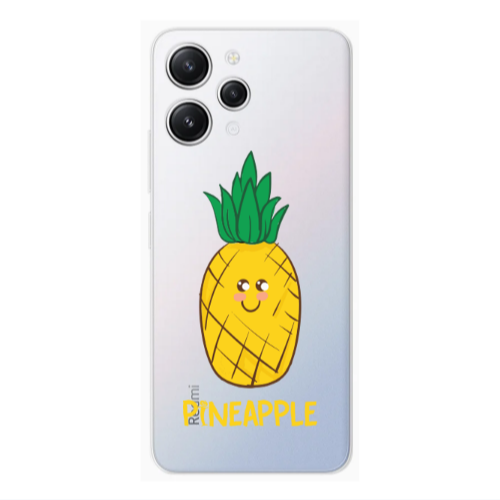 Xiaomi Redmi 12 Pineapple Transparent Silicone TPU Θήκη
