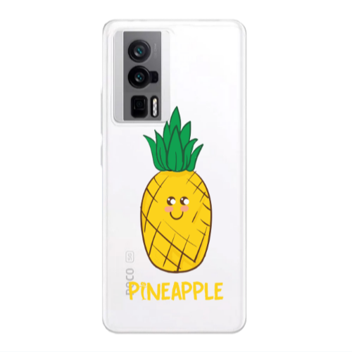 Xiaomi Poco F5 Pro Pineapple Transparent Silicone TPU Θήκη