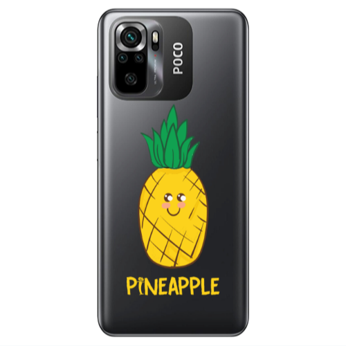 Xiaomi Poco M5 s Pineapple Transparent Silicone TPU Θήκη
