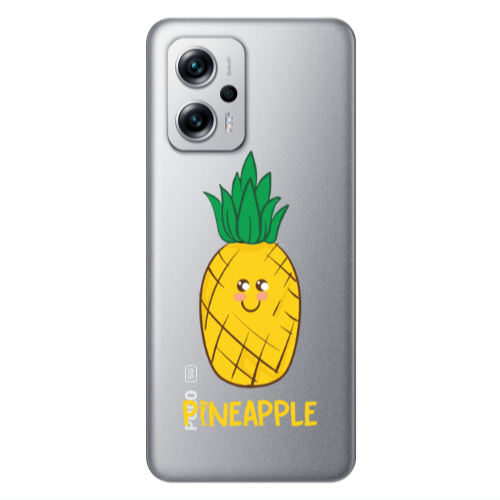 Xiaomi Poco X4 GT Pineapple Transparent Silicone TPU Θήκη