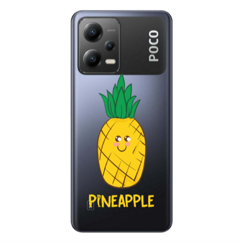 Xiaomi Poco X5 Pineapple Transparent Silicone TPU Θήκη