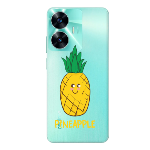 Realme C55 Pineapple Transparent Silicone TPU Θήκη