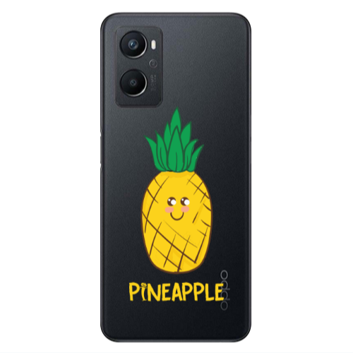 Oppo A 96 Pineapple Transparent Silicone TPU Θήκη