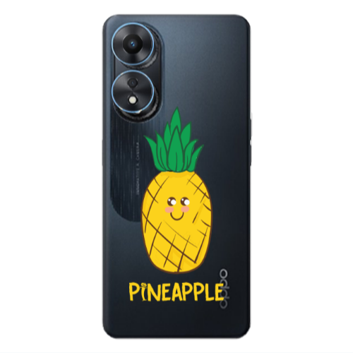 Oppo A 98 Pineapple Transparent Silicone TPU Θήκη