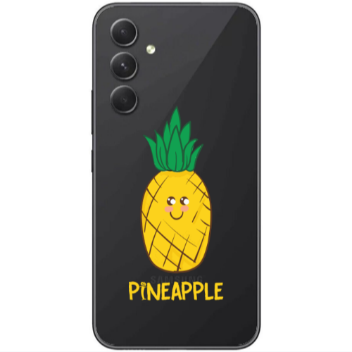 Samsung Galaxy A25 Pineapple Transparent Silicone TPU Θήκη