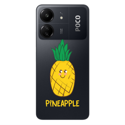 Xiaomi Poco C65 Pineapple Transparent Silicone TPU Θήκη