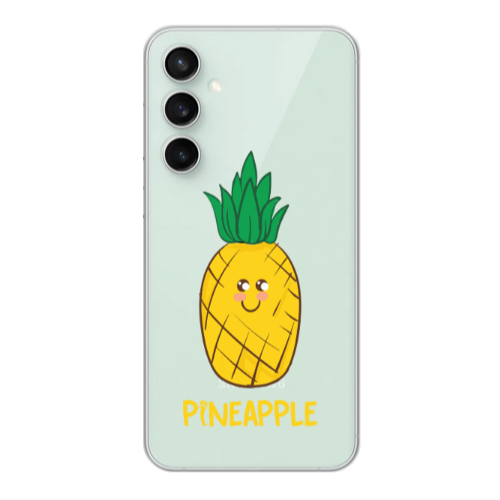 Samsung S24 Pineapple Transparent Silicone TPU Θήκη