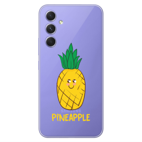 Samsung A35 Pineapple Transparent Silicone TPU Θήκη