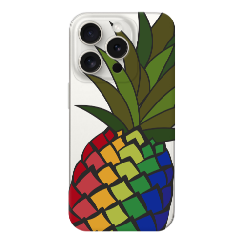 Apple Iphone 16 Pro Max Pineapple 2 Transparent Silicone TPU Θήκη