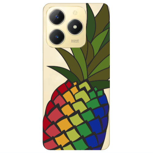 Realme C61 Pineapple 2 Transparent Silicone TPU Θήκη