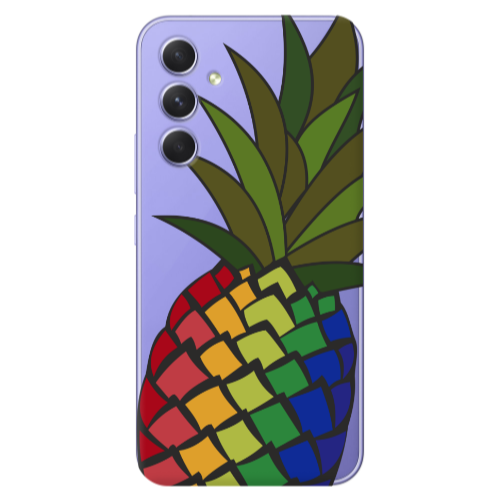 Samsung A56 Pineapple 2 Transparent Silicone TPU Θήκη