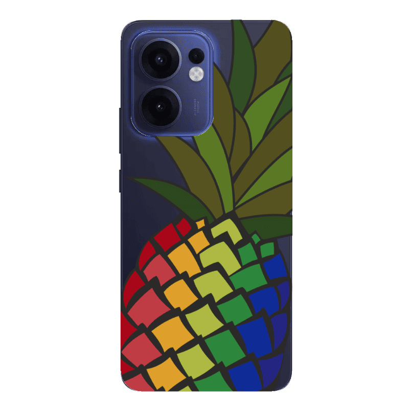 Oppo Reno13 FS Pineapple 2 Transparent Silicone TPU Θήκη