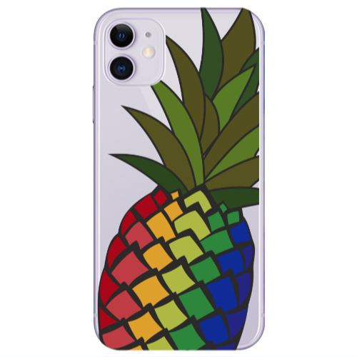 Apple iPhone 11  Pineapple 2 Transparent Silicone TPU Θήκη