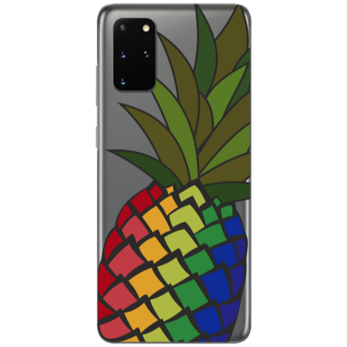 Samsung S20 Plus Pineapple 2 Transparent Silicone TPU Θήκη