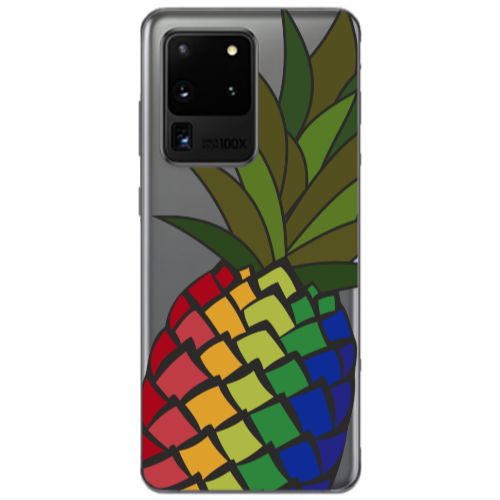 Samsung S20 Ultra Pineapple 2 Transparent Silicone TPU Θήκη