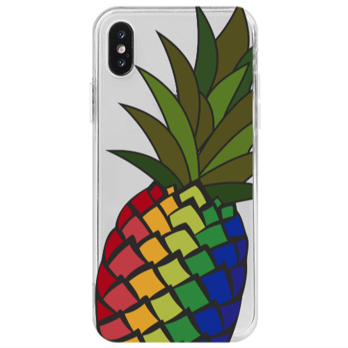 Apple iPhone Xs Max Pineapple 2 Transparent Silicone TPU Θήκη