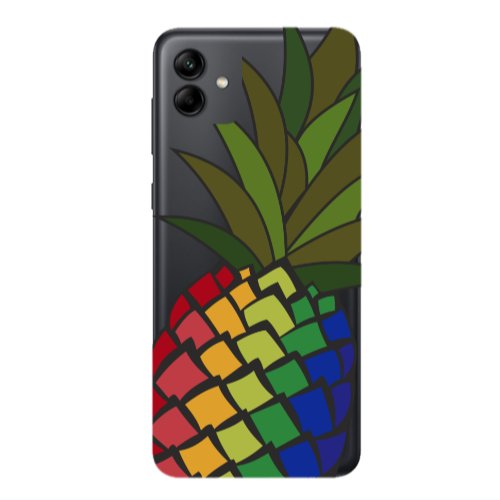 Samsung A04 Pineapple 2 Transparent Silicone TPU Θήκη