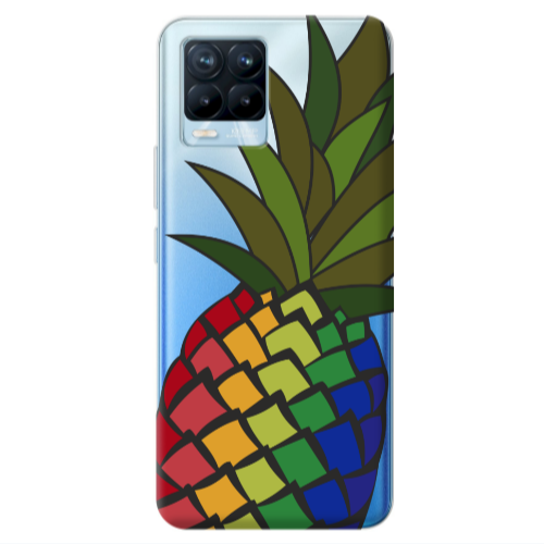 Realme 8 Pro Pineapple 2 Transparent Silicone TPU Θήκη