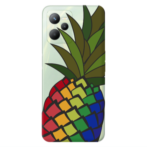 Realme C35 Pineapple 2 Transparent Silicone TPU Θήκη