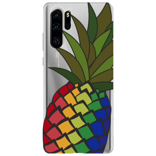 Huawei P30 Pro Pineapple 2 Transparent Silicone TPU Θήκη