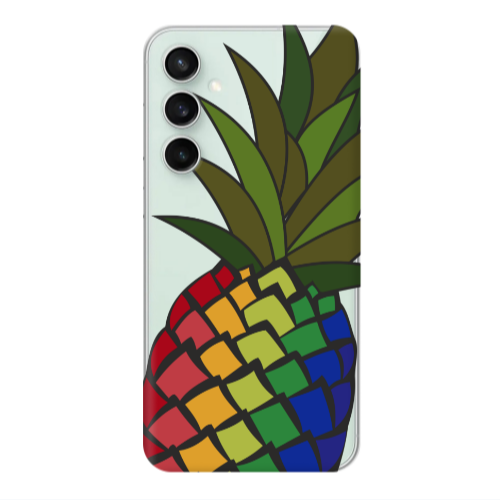 Samsung S23FE Pineapple 2 Transparent Silicone TPU Θήκη