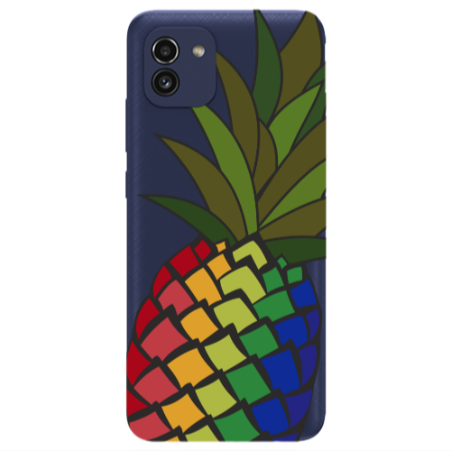 Samsung A03 Pineapple 2 Transparent Silicone TPU Θήκη
