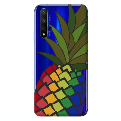 Huawei Nova 5 T Pineapple 2 Transparent Silicone TPU Θήκη