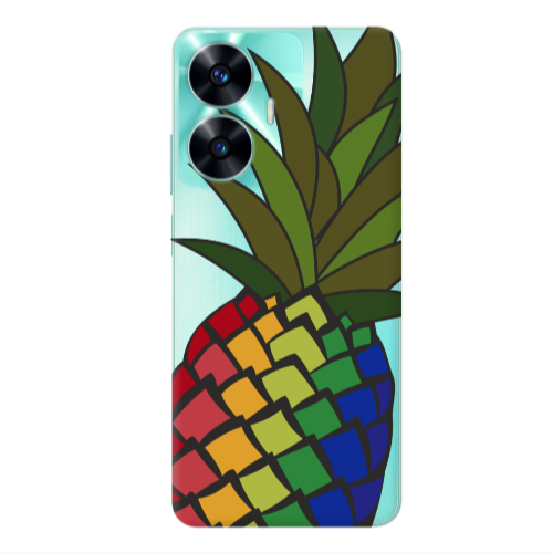 Realme C55 Pineapple 2 Transparent Silicone TPU Θήκη